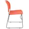 Flash Furniture Orange Plastic Stack Chair RUT-188-OR-GG - alternate 10
